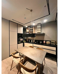 Подвесной светильник из МДФ и шпона дуба L черный So'home