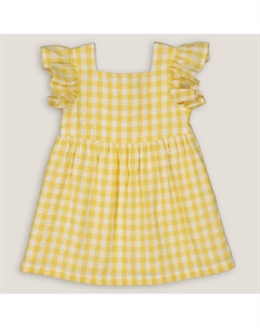 Платье нарядное в клетку желтый La redoute collections