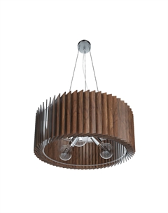 Подвесной светильник из МДФ и шпона дуба M каштановый So'home