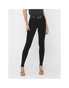 Джинсы-скинни со стандартной талией черный Laredoute