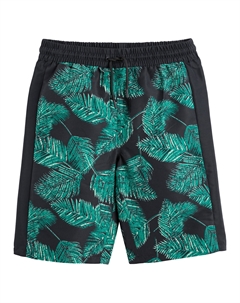 Бермуды пляжные с принтом листья другие La redoute collections