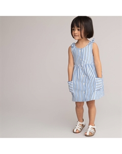 Платье в полоску без рукавов синий La redoute collections