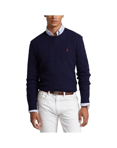 Джемпер из шерсти и кашемира синий Polo ralph lauren