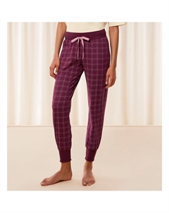 Пижамные штаны из хлопка Mix Match красный Laredoute