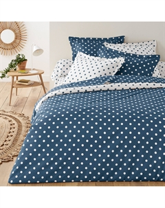 Пододеяльник 100 хлопок с рисунком в горошек Clarisse белый La redoute interieurs