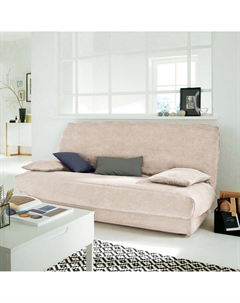 Чехол для раскладного дивана из искусственной замши бежевый So'home