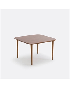 Стол журнальный квадратный из массива орехового дерева Marlo каштановый Laredoute