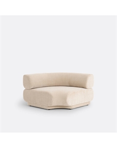 Диван угловой модульный из рифленого велюра Teide бежевый La redoute interieurs