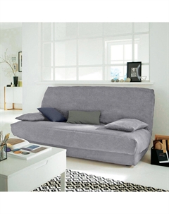 Чехол из искусственной замши на каркас дивана серый Laredoute