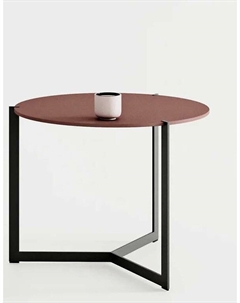 Кофейный столик из дерева и стали каштановый So'home