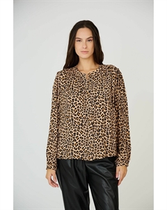 Блузка с V-образным вырезом бежевый See u soon