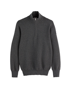 Пуловер с воротником-стойкой на молнии Kern 3 серый Schott
