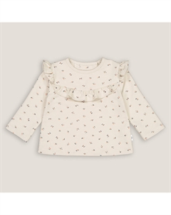 Свитшот с круглым вырезом с воланом из мольтона принт фрукты другие La redoute collections