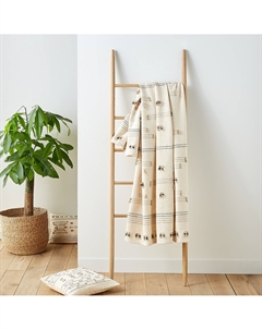 Плед из жаккарда Manapany бежевый Laredoute