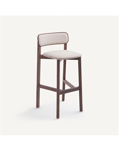 Барный стул с матовым покрытием из орехового дерева Batignolles Gallina каштановый Am.pm.