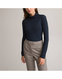 Лонгслив с высоким воротником синий Laredoute