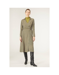 Платье с рисунком зеленый Laredoute