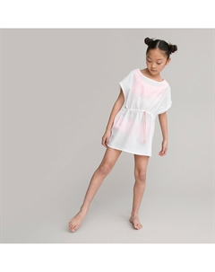 Блузка с круглым вырезом и отделкой помпонами бежевый La redoute collections