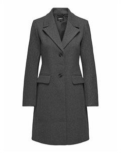 Пальто приталенное на пуговицах серый Laredoute