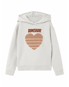 Свитшот с капюшоном белый Laredoute