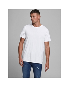 Футболка с круглым вырезом из биохлопка белый Jack & jones