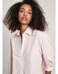 Блузка в тонкую полоску розовый Laredoute