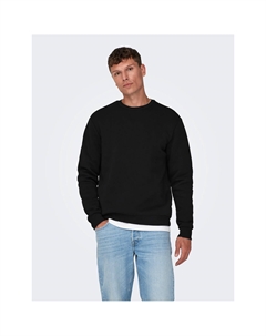 Толстовка мужская с круглым воротником Ceres life черный Only & sons