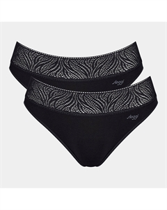 Комплект из 2 трусов-слипов менструальных FM Period Pants черный Sloggi