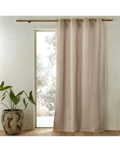 Льняная штора с хлопковой подкладкой и люверсами Colin бежевый Am.pm.