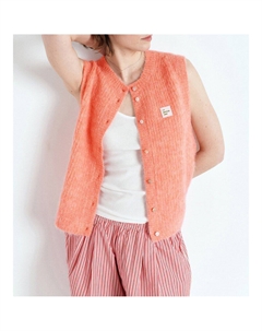 Жилет с круглым вырезом EAST оранжевый Laredoute