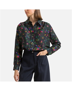 Рубашка объемная из шелка с принтом LUCRCE другие Laredoute