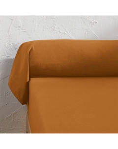 Наволочка на подушку-валик из хлопковой фланели Clara каштановый Laredoute