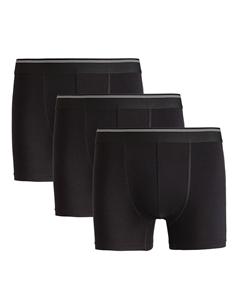 Комплект из трех трусов-боксеров La Redoute черный La redoute collections