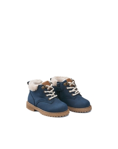 Ботинки с флисовой подкладкой синий La redoute collections