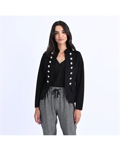 Жакет в стиле милитари черный Laredoute