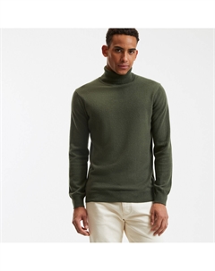 Кашемировый джемпер с высоким воротником сделано в Европе зеленый Laredoute