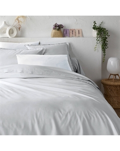 Пододеяльник на молнии хлопковый перкаль Scenario серый La redoute interieurs