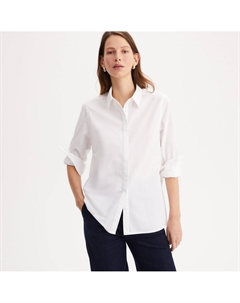 Рубашка из хлопка с длинными рукавами белый Anne weyburn