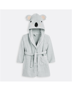 Детский халат из органического хлопка Koala серый La redoute interieurs