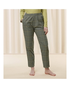 Брюки пижамные из фланели Mix Match зеленый Laredoute