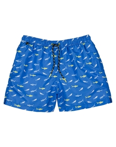 Пляжные шорты с принтом olidaire синий Laredoute