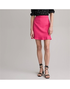 Юбка короткая из твида розовый La redoute collections