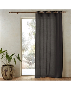 Льняная штора с люверсами Colin серый Am.pm.