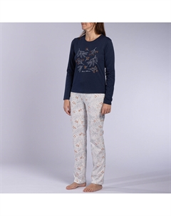 Пижама длинная из джерси Baies синий Laredoute