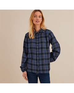 Рубашка в клетку с длинными рукавами синий Anne weyburn