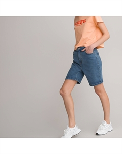Шорты-бермуды мом из джинсовой ткани синий La redoute collections