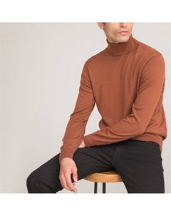 Джемпер с высоким воротником из мериносовой шерсти сделано в Европе каштановый Laredoute