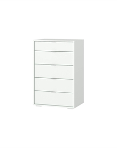 Комод 5 ящиков на низких ножках белый Laredoute