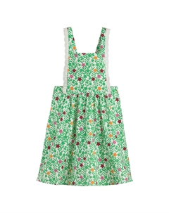 Платье-фартук с цветочным принтом разноцветный Laredoute