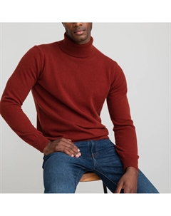 Кашемировый джемпер с высоким воротником сделано в Европе красный Laredoute